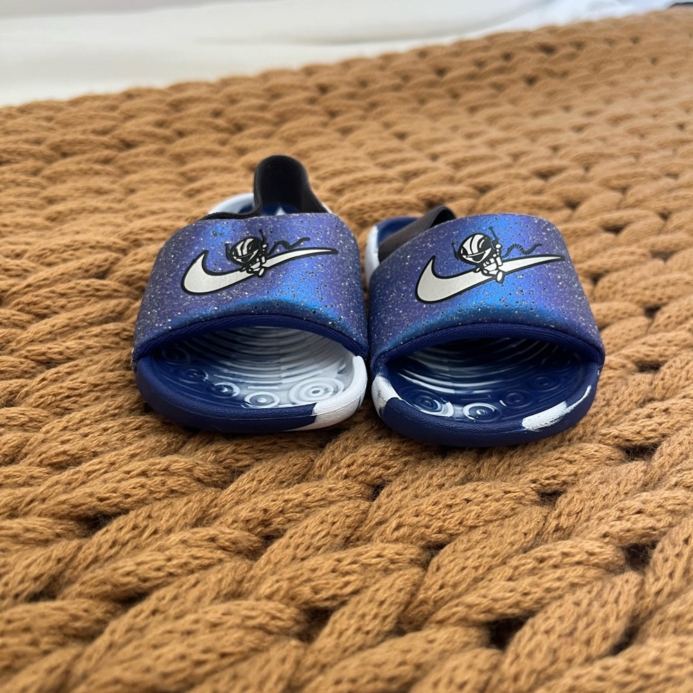 Nike Kids Blue Slide Sandals